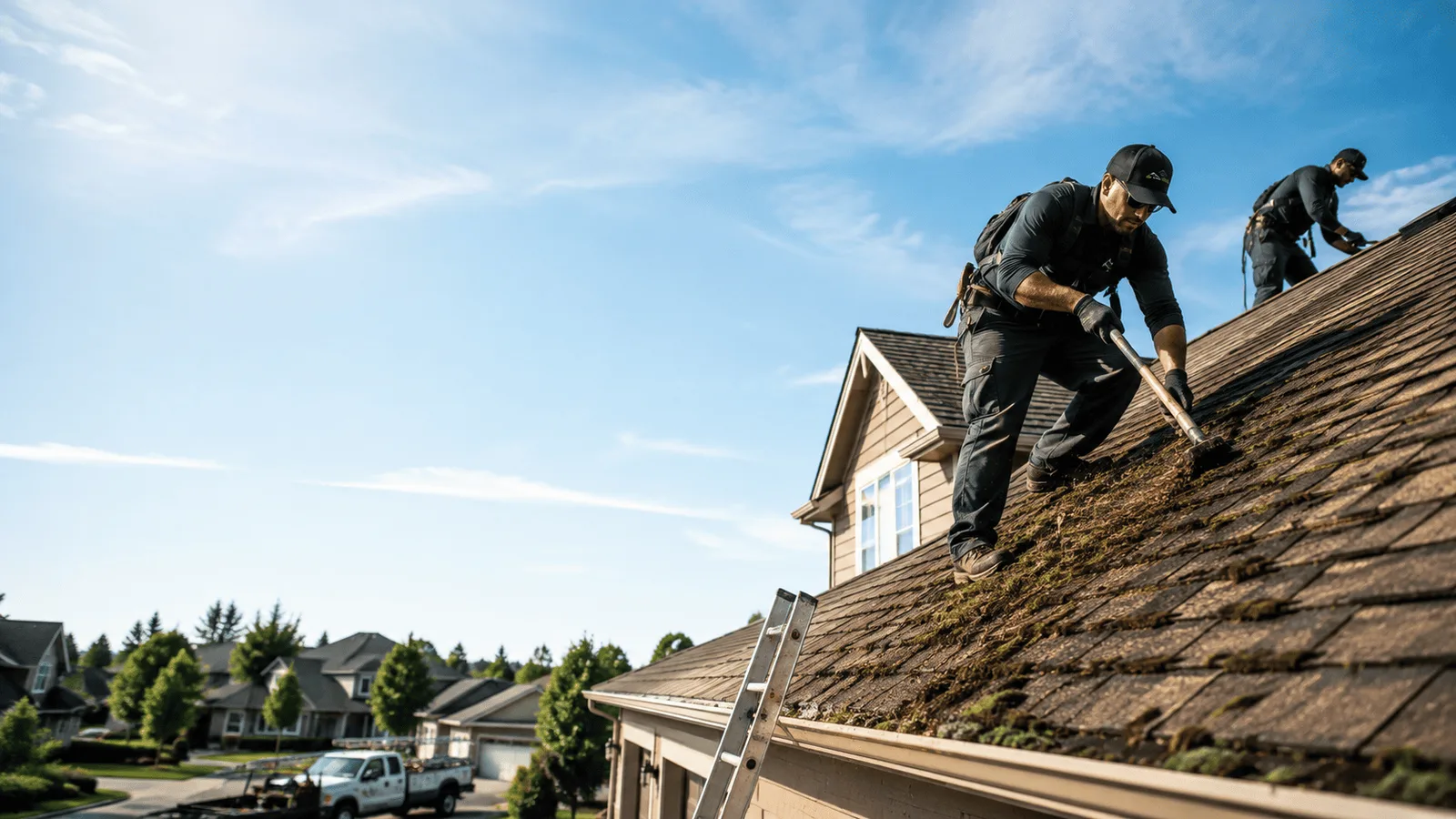 Roof Moss Removal in Loami, IL near me